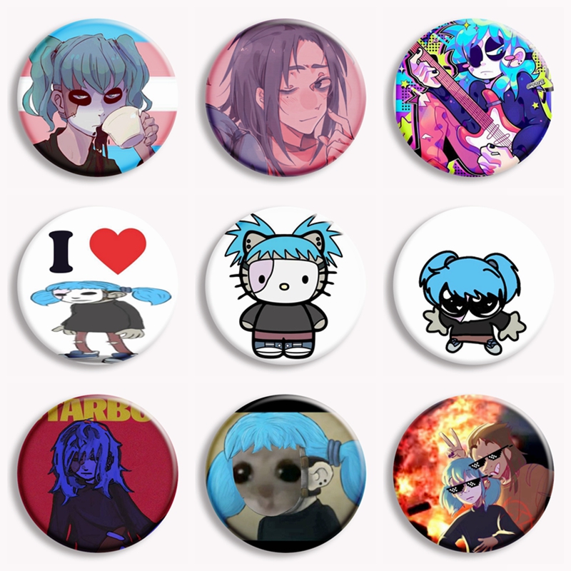 Gaming Console Buttons - Horror gry przygodowe Sally Face Anime