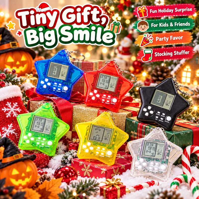 Klasyczna, retro konsola do gr – Gaming Console Keychain recenzja i cena